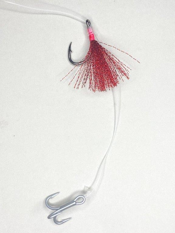 Mahi Mahi Live Bait Rig Red - Treble Hook